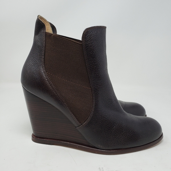 Corso Como Lexy Wedge pebbled leather booties size 11 - Picture 5 of 10